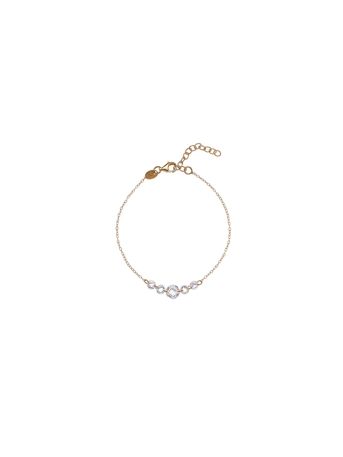 Alisia Bracciale da donna placcato oro con zirconi trasparenti AL4841.01.000 donna