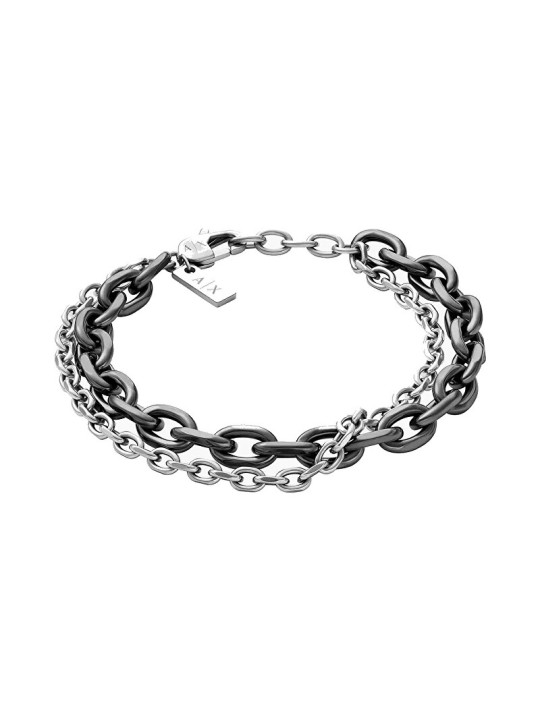Armani Exchange Bracciale doppio in acciaio da uomo AXG0161060 uomo