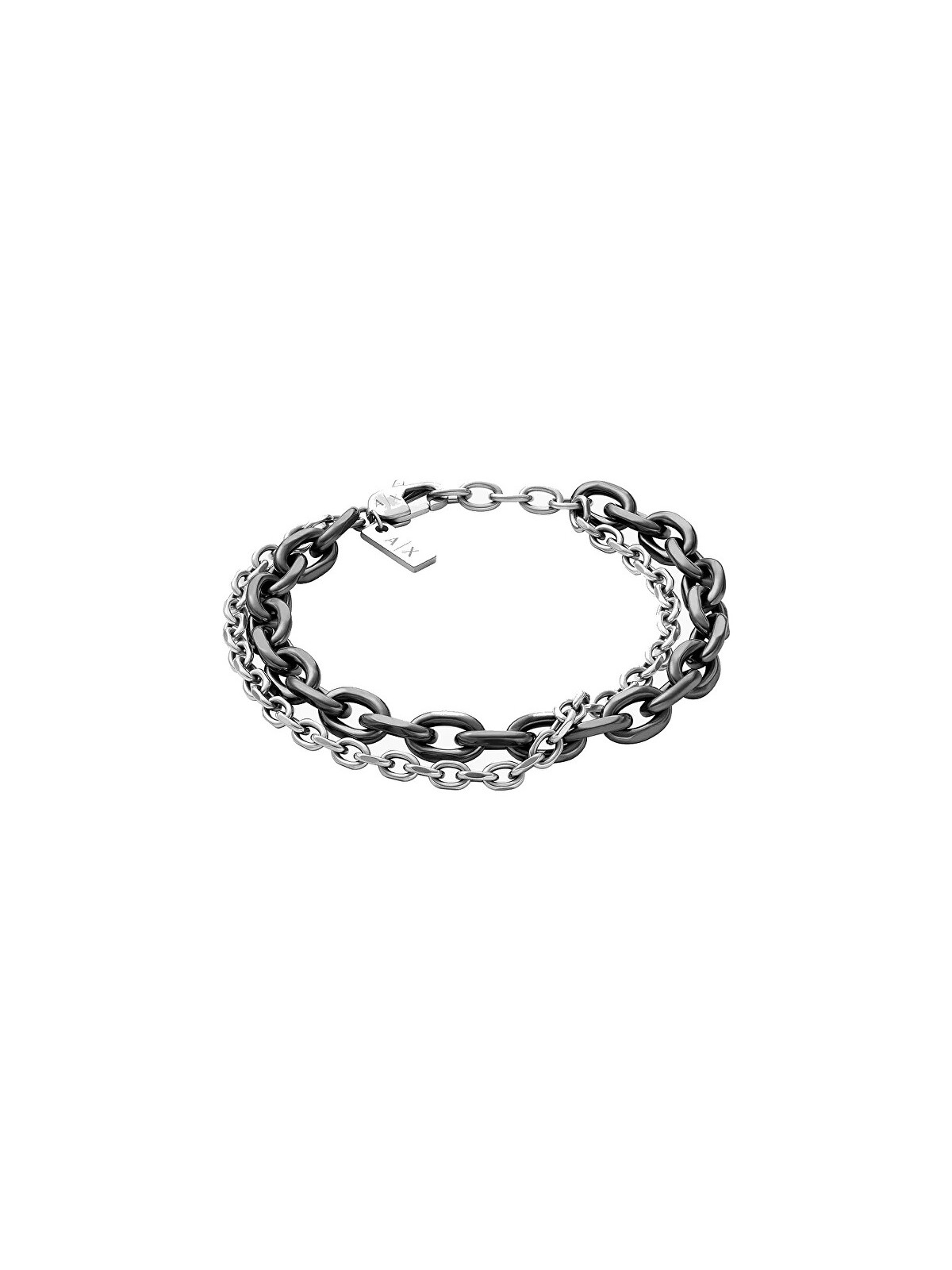 Armani Exchange Bracciale doppio in acciaio da uomo AXG0161060 uomo