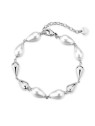 Brosway Affascinante bracciale in acciaio con perle sintetiche Perfetto BPC72 donna