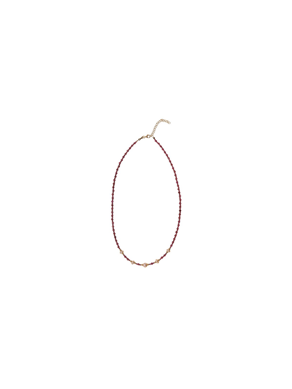 Alisia Bellissima collana con granato e perle vere AL5177.01.029 donna