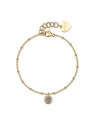 S'Agapõ Delicato bracciale placcato oro con cristallo Aurora SAR63 donna