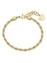 S'Agapõ Braccialetto delicato placcato oro Valis Chunky SHK115 donna