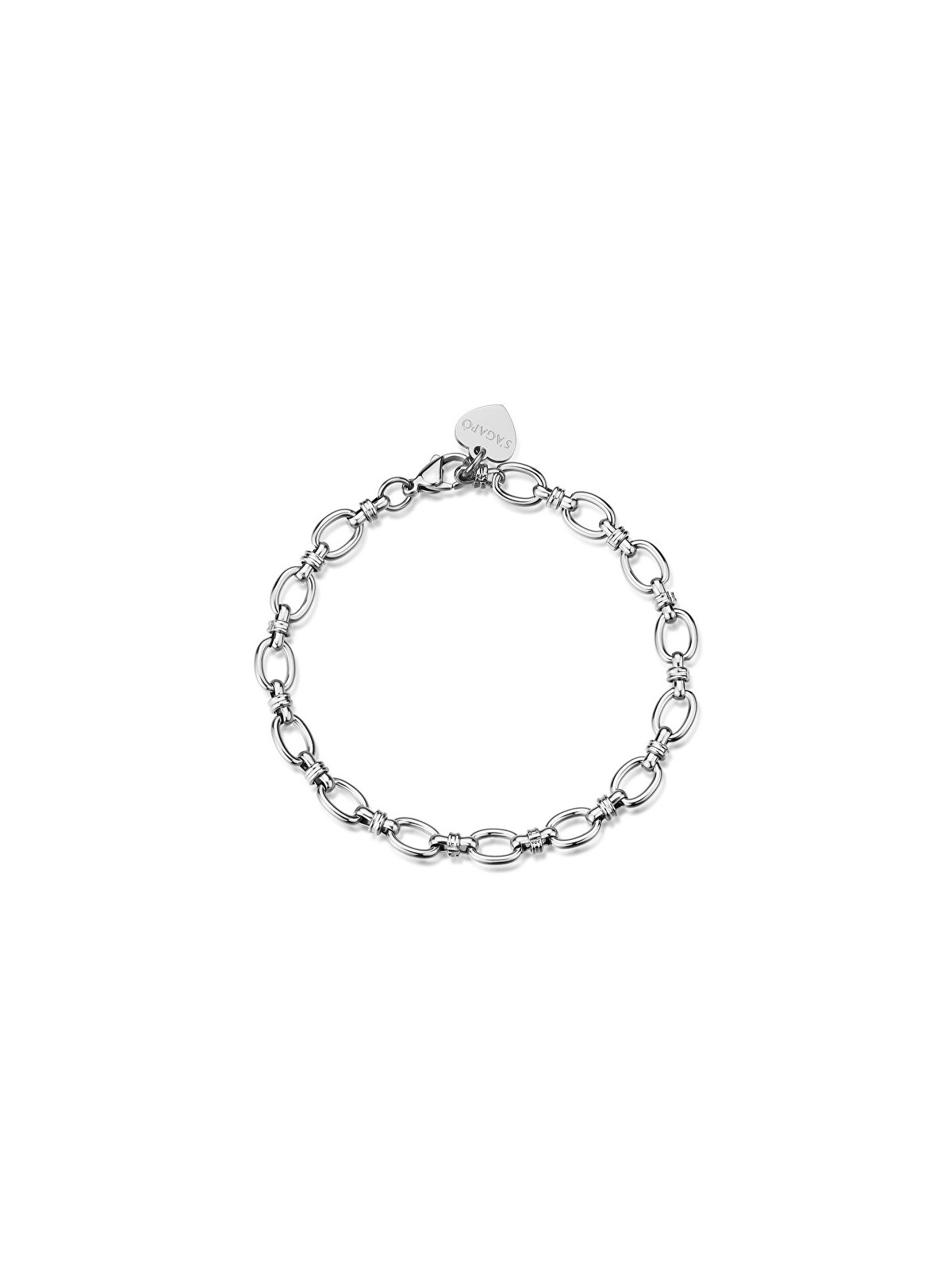 S'Agapõ Bracciale moderno in acciaio massiccio SHK116 donna