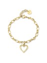 S'Agapõ Bracciale coordinato placcato oro con cuore Emotion SMO12 donna