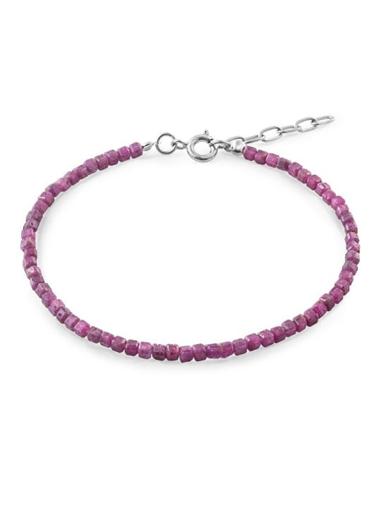 AGAIN Jewelry Bracciale con rubino minerale AJKNR014 donna