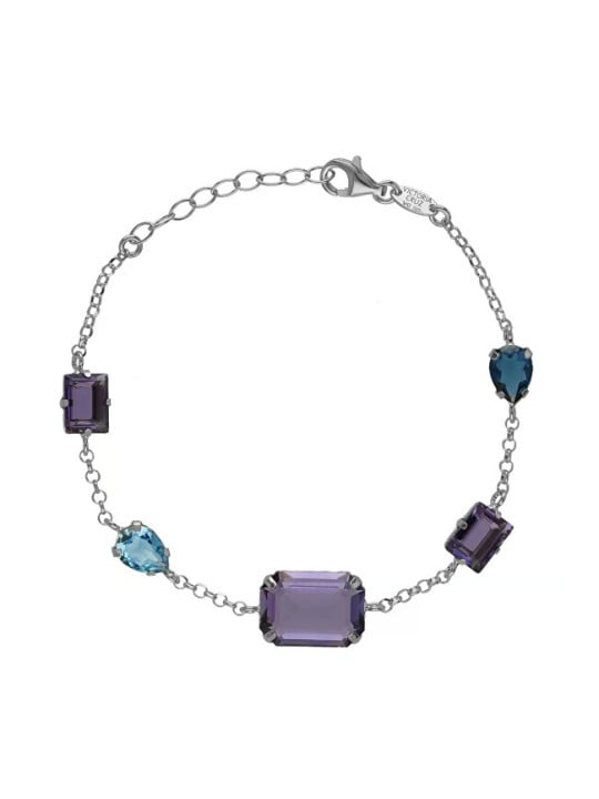 Victoria Cruz Bracciale da donna in argento con cristalli Balance A4714-12HP donna