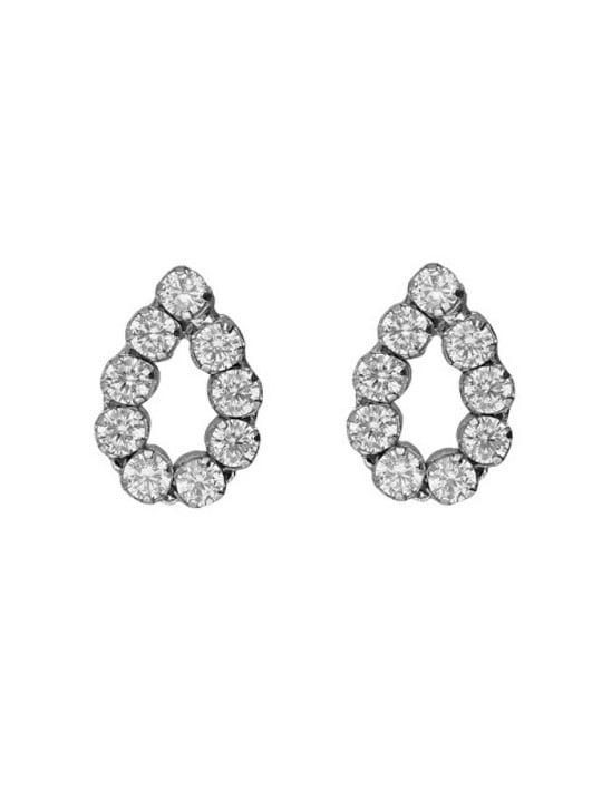 Victoria Cruz Orecchini in argento con cristalli a goccia Lieve A5533-07HT donna