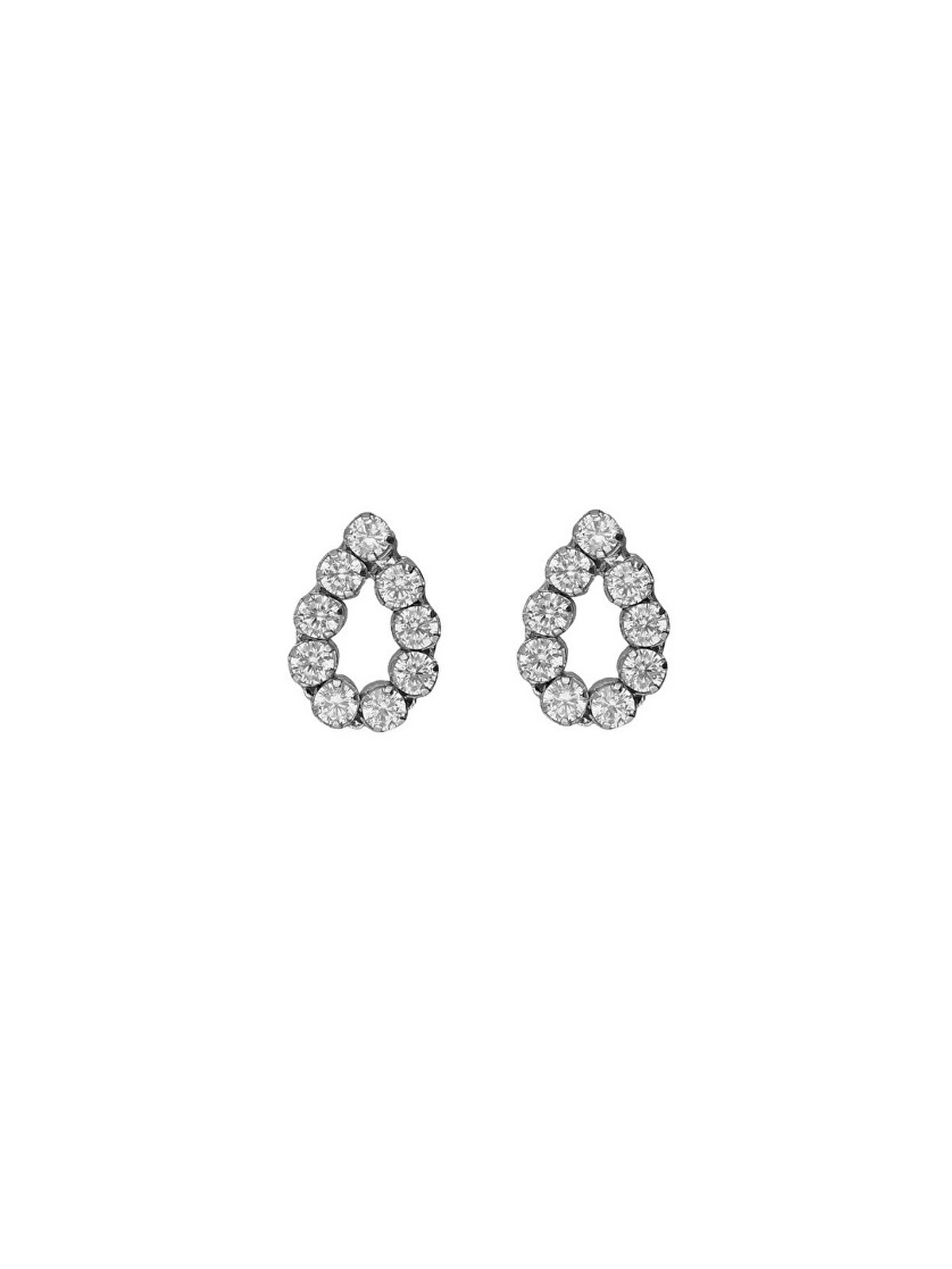 Victoria Cruz Orecchini in argento con cristalli a goccia Lieve A5533-07HT donna