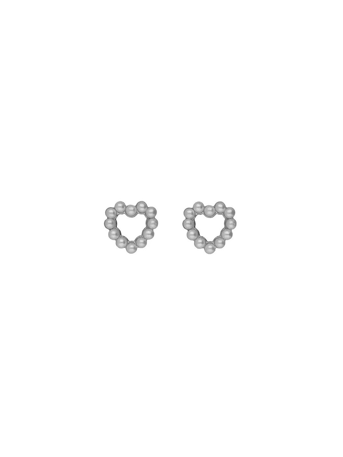 Victoria Cruz Orecchini a forma di cuore in argento con perle Sera A5574-00HT donna
