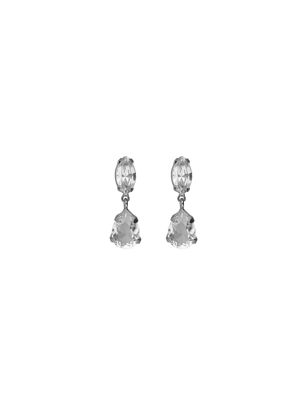 Victoria Cruz Orecchini pendenti in argento con cristalli Lieve A5536-07HT donna