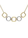 Victoria Cruz Elegante collana bicolore in argento Nivola A5509-BG donna