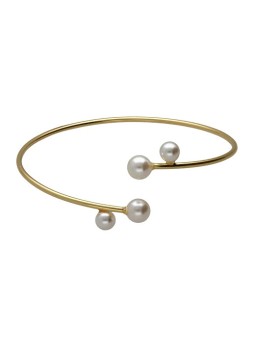 Victoria Cruz Incantevole bracciale placcato oro con perle Sera A5556-00DP donna