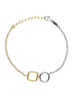 Victoria Cruz Elegante bracciale bicolore in argento Nivola A5510-BP donna