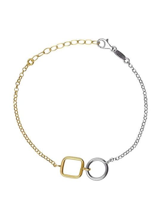 Victoria Cruz Elegante bracciale bicolore in argento Nivola A5510-BP donna