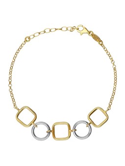 Victoria Cruz Bracciale moderno bicolore in argento Nivola A5511-BP donna