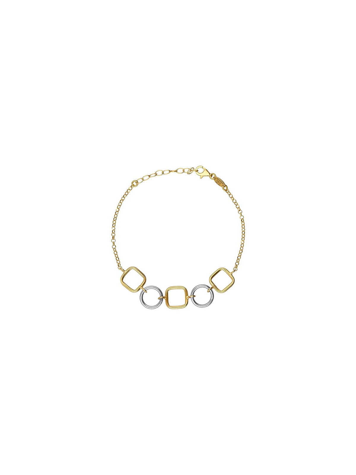 Victoria Cruz Bracciale moderno bicolore in argento Nivola A5511-BP donna