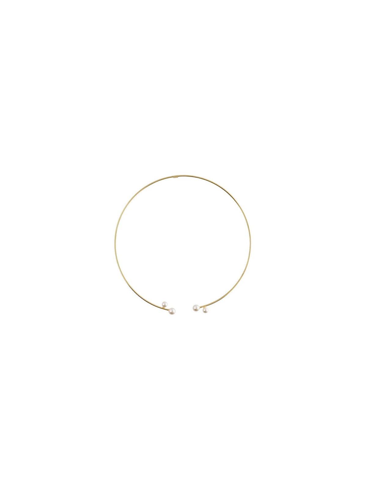 Victoria Cruz Collana Sera A5557-00DG placcata in oro massiccio con perle donna