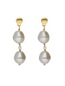 Victoria Cruz Orecchini pendenti placcati oro con perle Sera A5560-00DT donna