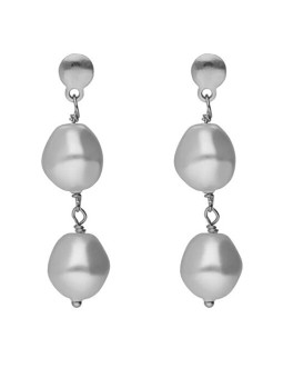 Victoria Cruz Orecchini pendenti in argento con perle Sera A5560-00HT donna