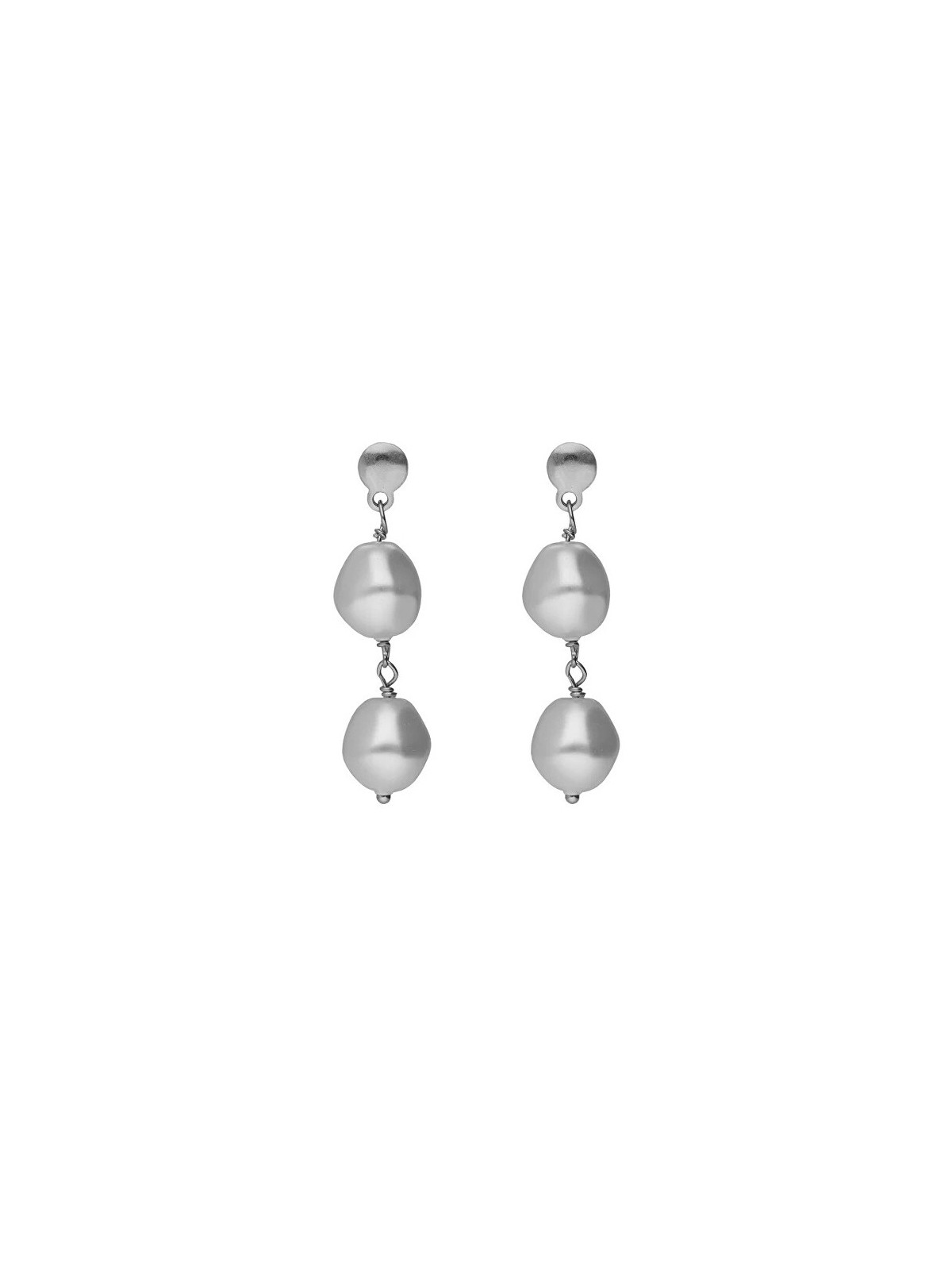Victoria Cruz Orecchini pendenti in argento con perle Sera A5560-00HT donna