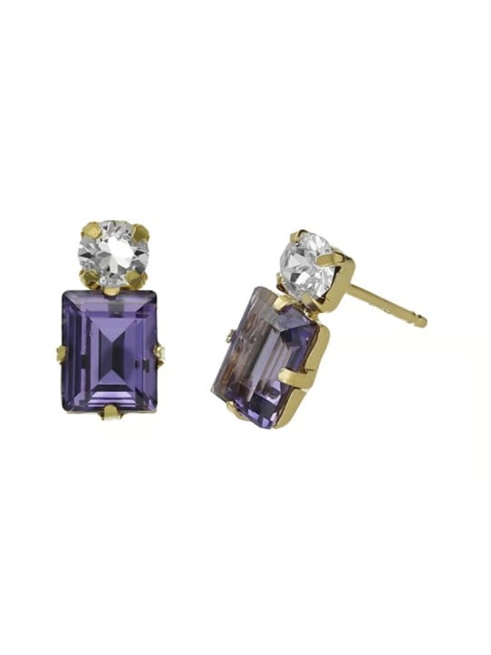 Victoria Cruz Eleganti orecchini pendenti con cristalli Serenity A4712-12DT donna