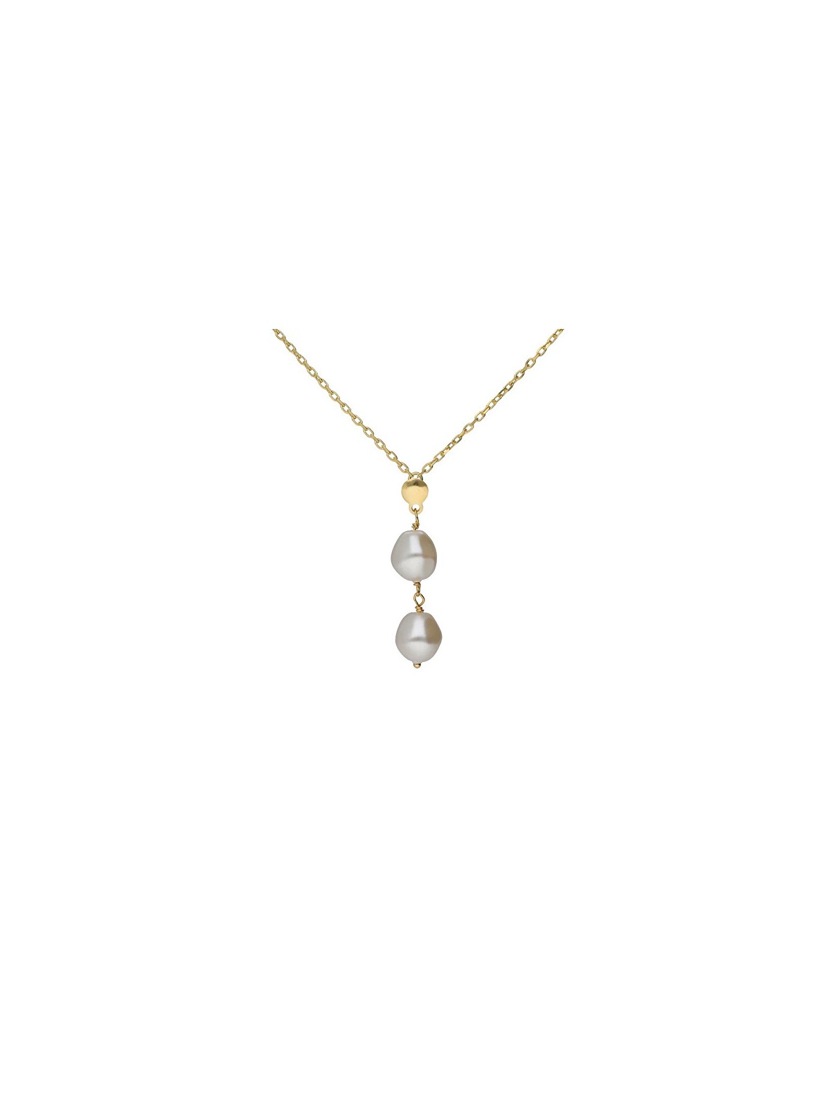 Victoria Cruz Collana placcata in oro con perle Sera A5562-00DG donna