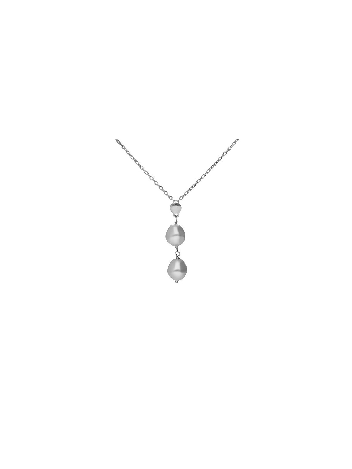 Victoria Cruz Collana in argento con perle Sera A5562-00HG donna
