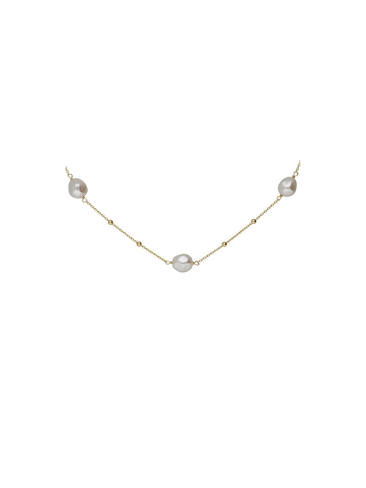 Victoria Cruz Collana placcata in oro con perle Sera A5565-00DG donna