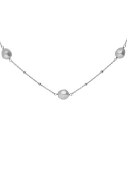 Victoria Cruz Collana in argento con perle Sera A5565-00HG donna