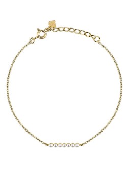 La Petite Story Elegante bracciale placcato oro con perle sintetiche Argento LPS05AWV89 donna