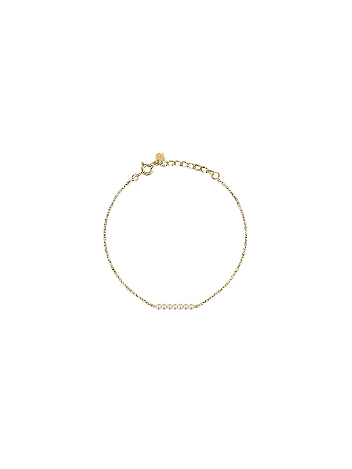 La Petite Story Elegante bracciale placcato oro con perle sintetiche Argento LPS05AWV89 donna