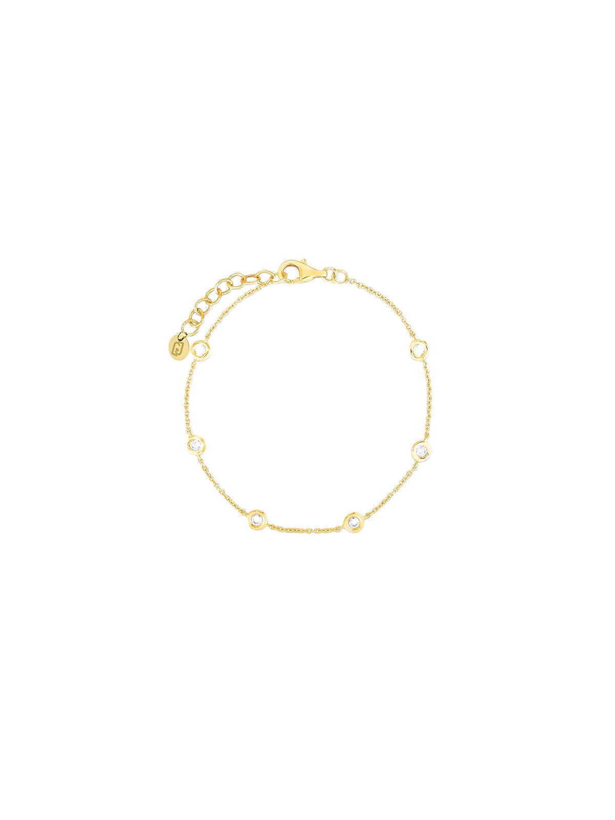 Liu Jo Delicato bracciale placcato oro con zirconi Essential LJ2467 donna