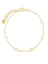 Liu Jo Delicato bracciale placcato oro con zirconi Essential LJ2467 donna
