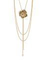 Liu Jo Collana lunga placcata in oro con fiore e perla LJ3078 donna