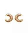 Hot Diamonds Orecchini placcati in oro con diamanti e topazi Selene DE855 donna