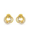 AGAIN Jewelry Orecchini placcati in oro con zirconi cubici AJNS0069 donna