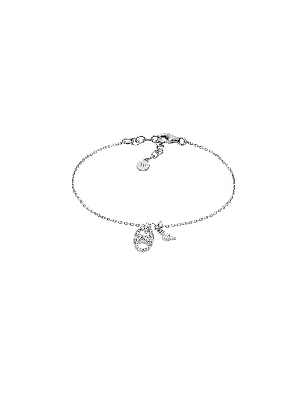 Emporio Armani Bracciale da donna in argento con zirconi cubici EG3631040 donna