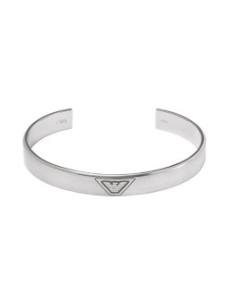 Emporio Armani Bracciale da uomo in acciaio massiccio con logo aquila EGS3127040 uomo