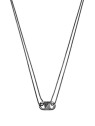 Emporio Armani Collana da uomo nera con cristalli EGS3172001 uomo