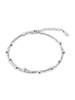 AGAIN Jewelry Bracciale triplo in argento da donna Hadek AJNR0023 donna