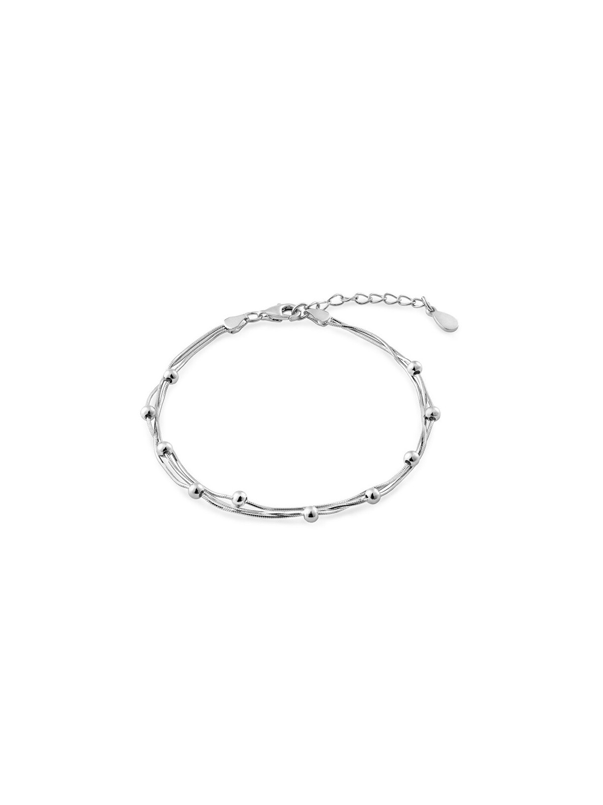 AGAIN Jewelry Bracciale triplo in argento da donna Hadek AJNR0023 donna