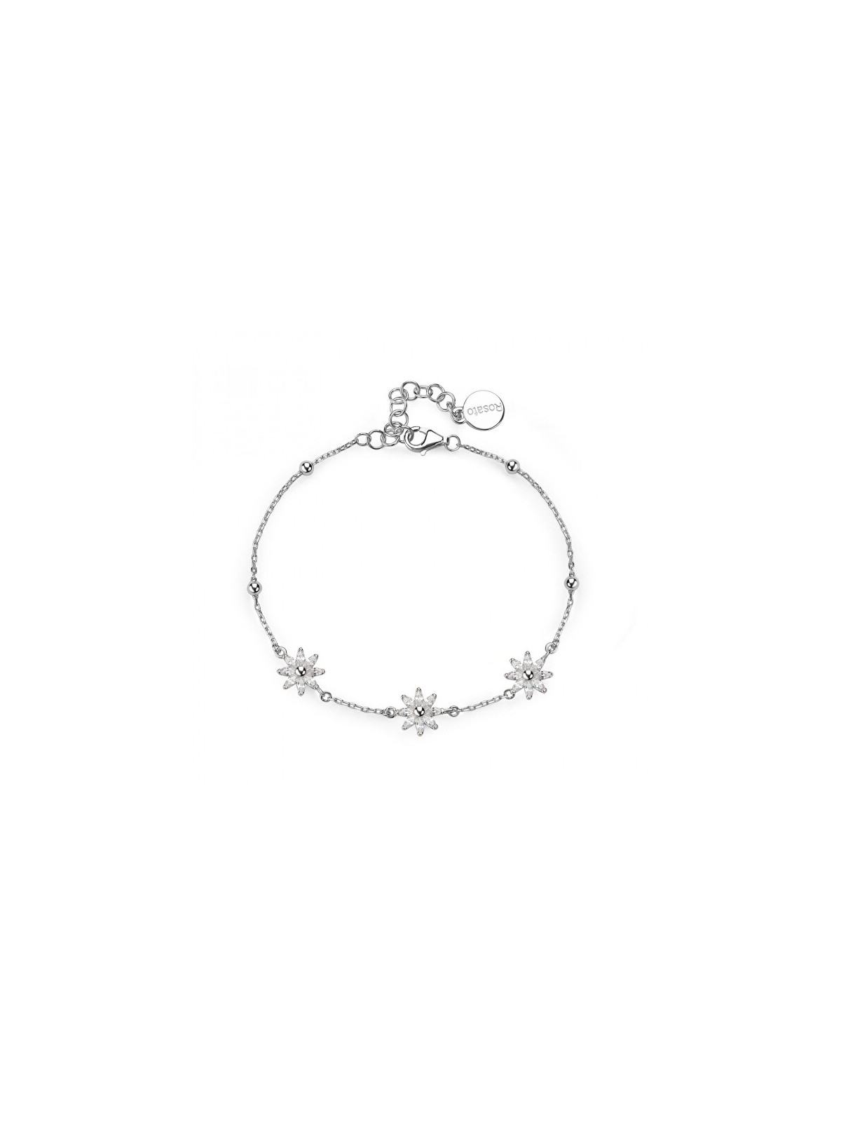 Rosato Braccialetto coordinato in argento con fiori Gaia RZGA67 donna