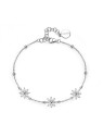 Rosato Braccialetto coordinato in argento con fiori Gaia RZGA67 donna