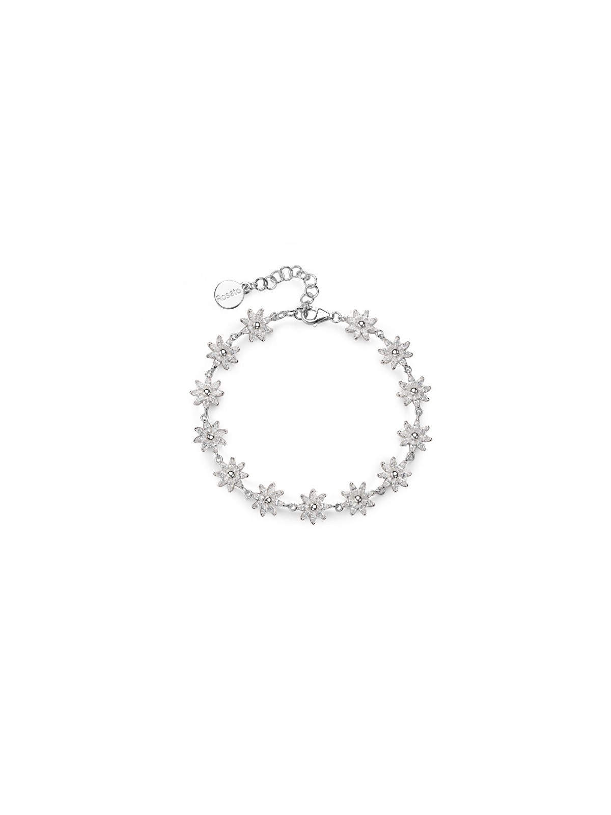 Rosato Bracciale a forma di fiore con zirconi cubici Gaia RZGA69 donna
