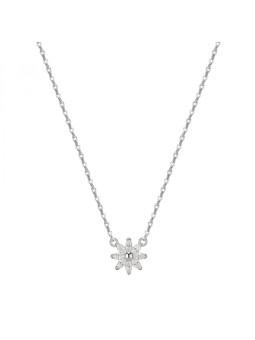 Rosato Incantevole collana a forma di fiore con zirconi Gaia RZGA62 donna