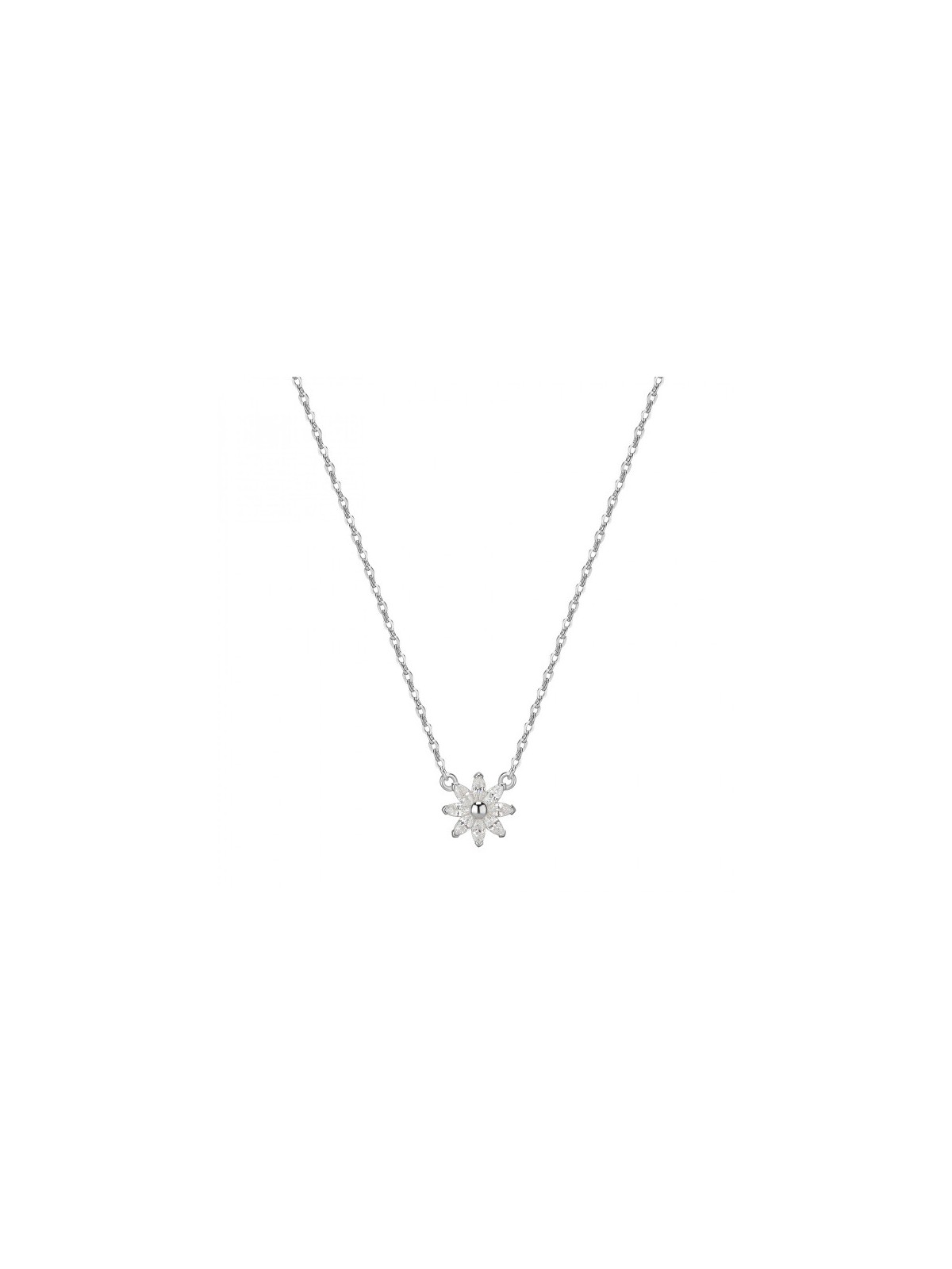 Rosato Incantevole collana a forma di fiore con zirconi Gaia RZGA62 donna