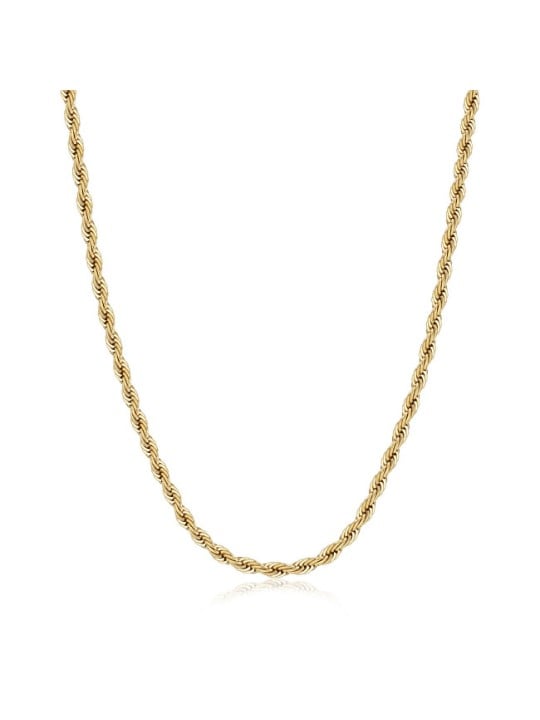 S'Agapõ Collana da uomo Valis Ripple in acciaio placcato oro SRP89 uomo