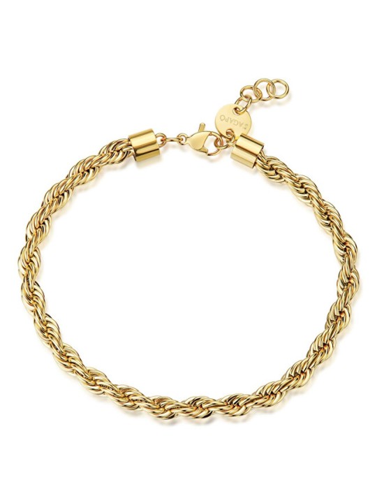 S'Agapõ Bracciale Valis Ripple SRP93 in acciaio placcato oro donna