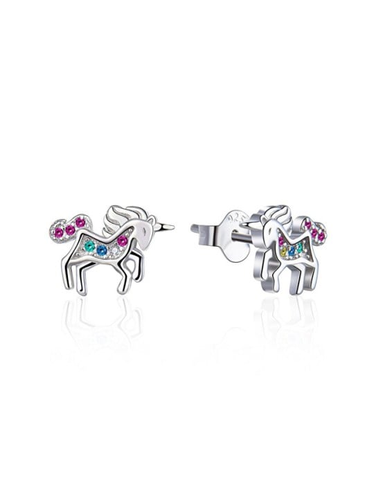 MOISS Orecchini con unicorno in zirconi cubici E0001452 donna